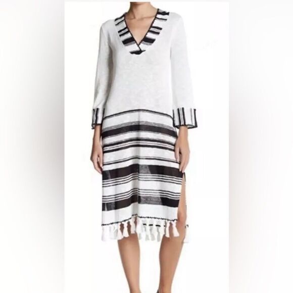 Calypso St. Barth Vengla Sweater Dress Fringe S - Picture 1 of 9